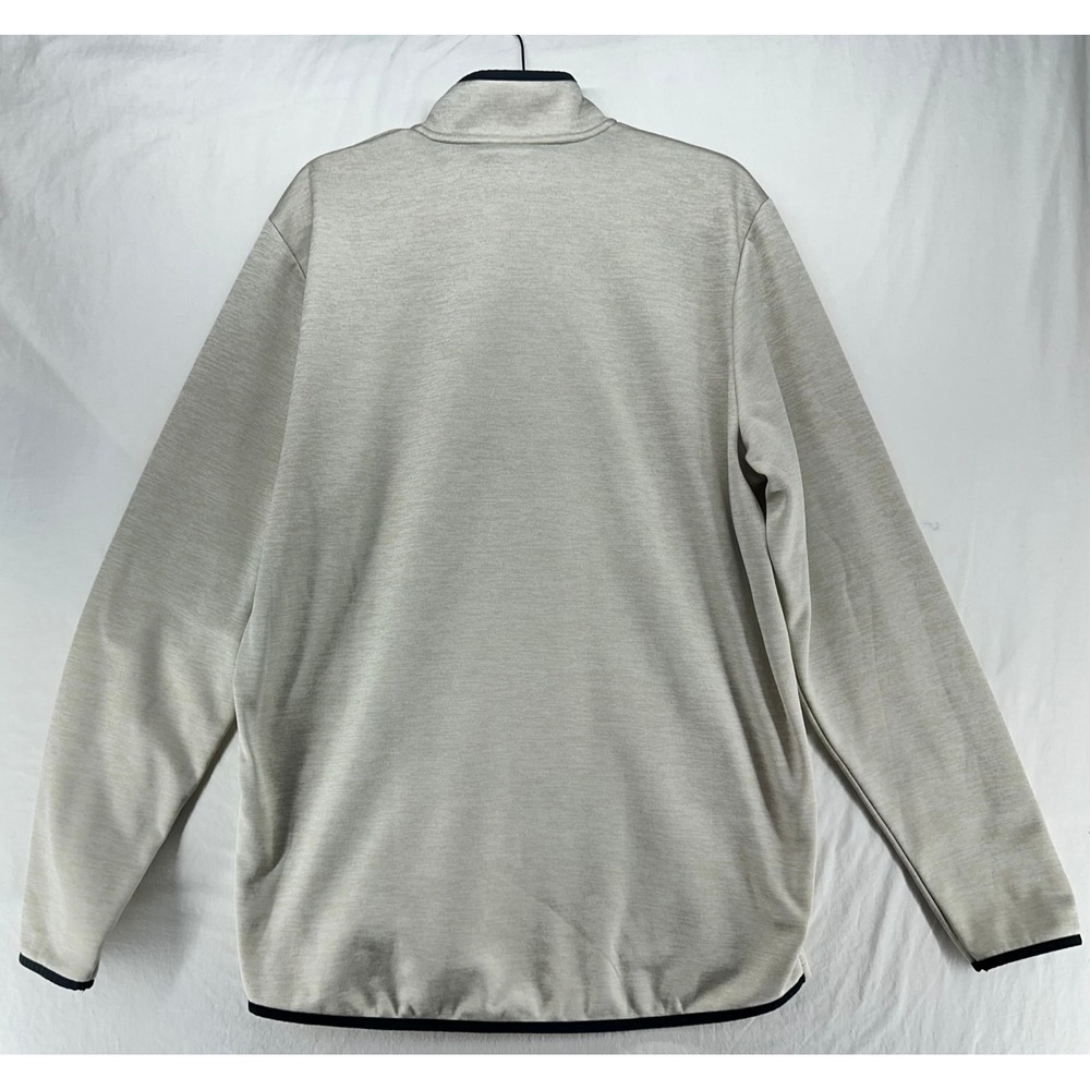 Under Armour Mens Large Tall 1/4 Zip Pullover Fleece Tan Heather Large Tall - Picture 2 of 8